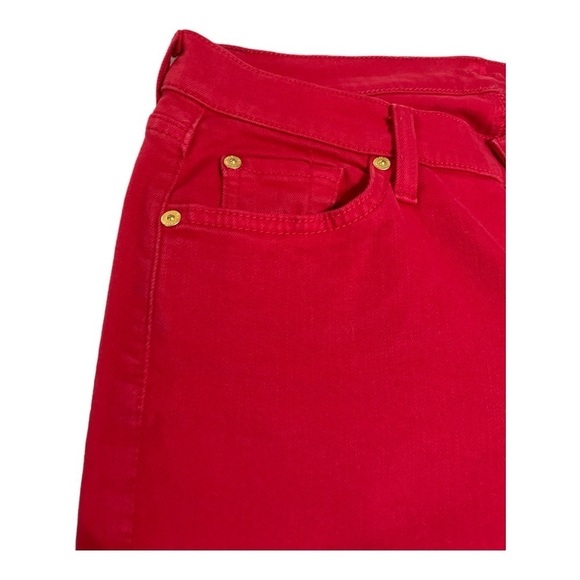 7 for All Mankind Red the skinny jeans size 29 - Picture 6 of 11